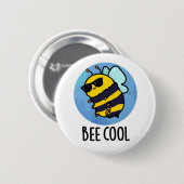 Badge Rond 5 Cm Cool d'abeilles drôle Insecte Bee Pun (Devant & derrière)