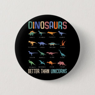 Badge Rond 5 Cm Cool Dinosaur Fan Dino Boys Trex