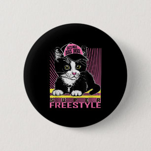 Badge Rond 5 Cm Cool Funny Sarcastic Cats Mèmes Citations Cartoon 