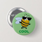 Badge Rond 5 Cm Cool | Funny Tendy Bee personnalisable (Devant & derrière)