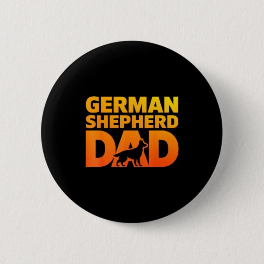 Badge Rond 5 Cm Cool German Shepherd Design For Men Boys Dog Lover (Devant)