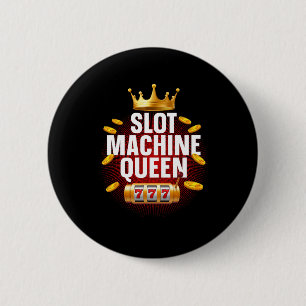 Badge Rond 5 Cm Cool Machine à sous Queen Art Pour Femmes Girls Ca