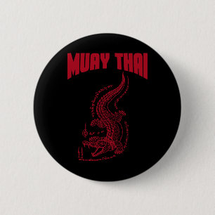 Badge Rond 5 Cm Cool Muay Thai Kickboxing pour hommes