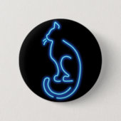 Badge Rond 5 Cm Cool Neon Cat (Devant)