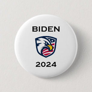 Badge Rond 5 Cm Cool patriotique Joe Biden 2024 Élection Eagle