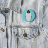 BADGE ROND 5 CM COOL PENGUIN (En situation)