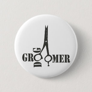Badge Rond 5 Cm Cool professionnel Customisé Groomer de soins pou