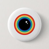 Badge Rond 5 Cm Cool Rainbow Eyeball (Devant)