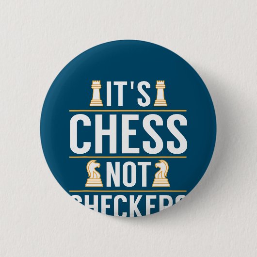 Badge Rond 5 Cm cool ses échecs pas checkers chèques joueurs cadea (Devant)