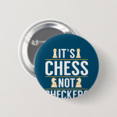 Badge Rond 5 Cm cool ses échecs pas checkers chèques joueurs cadea (Devant & derrière)