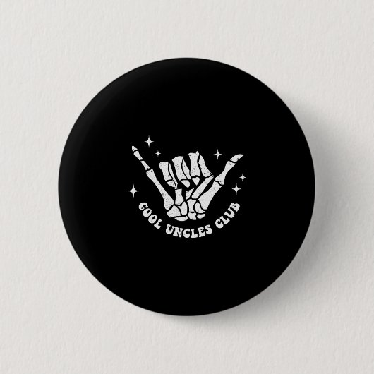 Badge Rond 5 Cm Cool Uncles Club Uncle Cke Birthday Father's Day  (Devant)