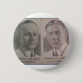 Badge Rond 5 Cm Coolidge 1922 - Dawes (Devant)