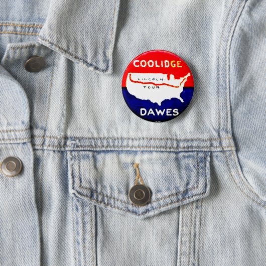 Badge Rond 5 Cm Coolidge-Dawes - bouton (En situation)