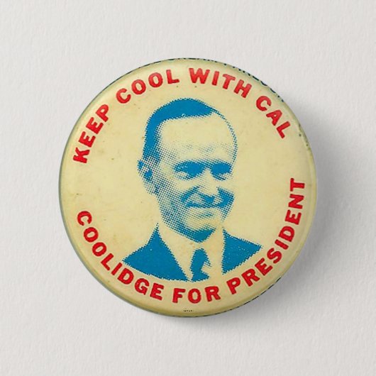Badge Rond 5 Cm Coolidge pour président - Bouton (Devant)