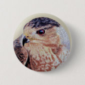 Badge Rond 5 Cm Coopers Hawk (Devant)