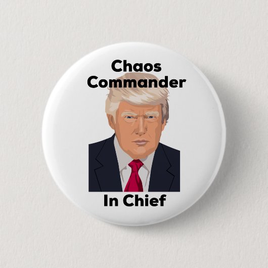 Badge Rond 5 Cm Coordonnateur de chaos en anti atout en chef (Devant)