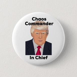 Badge Rond 5 Cm Coordonnateur de chaos en anti atout en chef