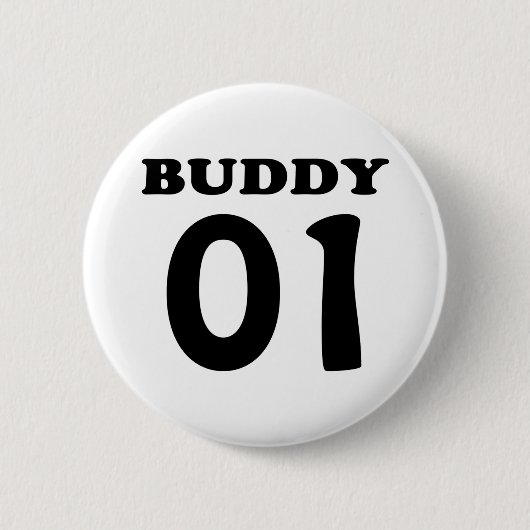 Badge Rond 5 Cm copain 01 noir (Devant)