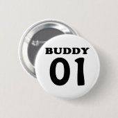 Badge Rond 5 Cm copain 01 noir (Devant & derrière)