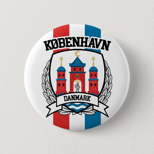 Badge Rond 5 Cm Copenhague (Devant)