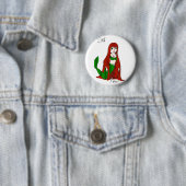 Badge Rond 5 Cm Copie de sirène (En situation)