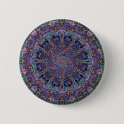 Badge Rond 5 Cm Copie hippie de Psychadelic d'art (Devant)