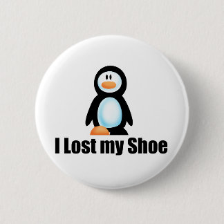 Badge Rond 5 Cm Copie perdue de chaussure de pingouin