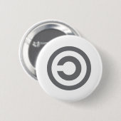 Badge Rond 5 Cm Copyleft - l'information veut être libre (Devant & derrière)