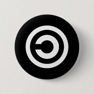 Badge Rond 5 Cm Copyleft - l'information veut être libre