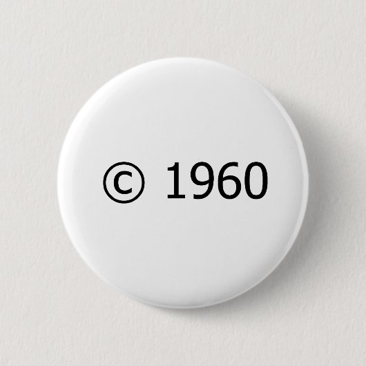 Badge Rond 5 Cm Copyright 1960 (Devant)