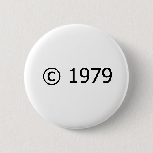 Badge Rond 5 Cm Copyright 1979 (Devant)