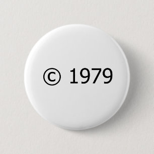 Badge Rond 5 Cm Copyright 1979