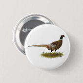 Badge Rond 5 Cm Coq de faisan (Devant & derrière)