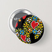 Badge Rond 5 Cm Coq de fin de Barcelos (Devant & derrière)