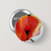 Badge Rond 5 Cm Coquelicots aquarelle moderne art floral (Devant & derrière)