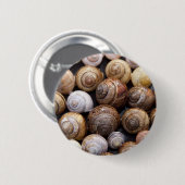 Badge Rond 5 Cm Coques des escargots (Devant & derrière)