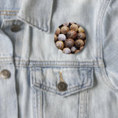 Badge Rond 5 Cm Coques des escargots (En situation)