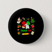 Badge Rond 5 Cm Coquette Bow Team Tk Christmas Transitional Kinder (Devant)