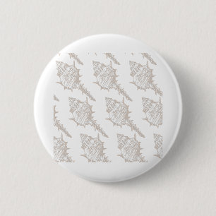 Badge Rond 5 Cm Coquillage élégant motif
