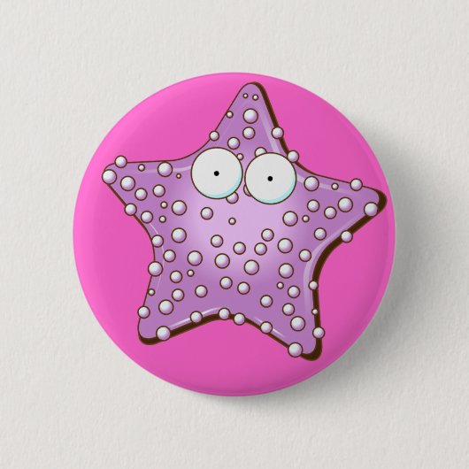 Badge Rond 5 Cm Coquillages (Devant)