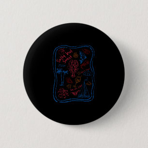Badge Rond 5 Cm Coquillages salés mais doux Hawaï Plage Été drôle