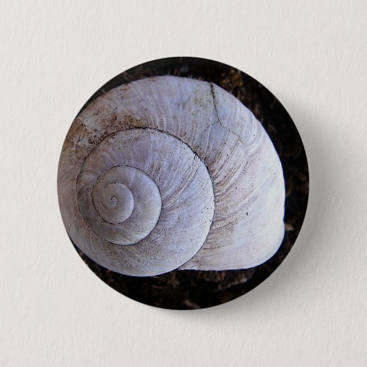 Badge Rond 5 Cm Coquille d'escargot cool (Devant)