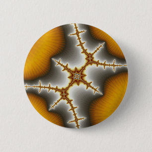 Badge Rond 5 Cm Coquilles de mer - bouton de fractale
