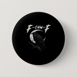 Badge Rond 5 Cm Corbeau Drôle Essentiel Créatif Décontracté