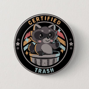Badge Rond 5 Cm Corbeille certifiée