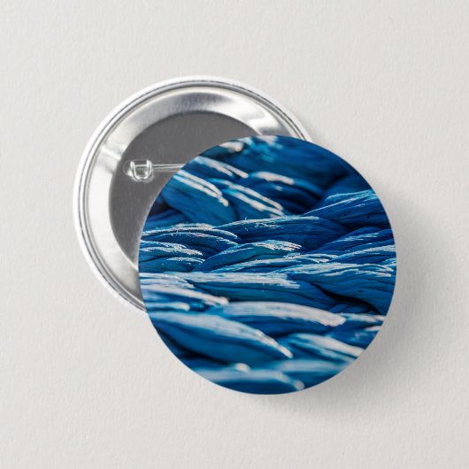 Badge Rond 5 Cm Corde bleue (Devant & derrière)