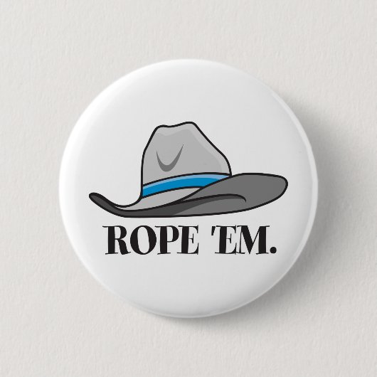 Badge Rond 5 Cm Corde'em cowboy (Devant)