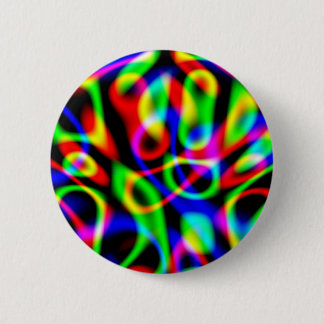 Badge Rond 5 Cm Cordes de voyage psychédéliques sombres