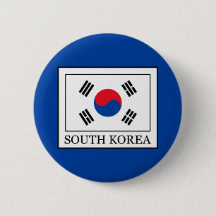 Badge Rond 5 Cm Corée du Sud