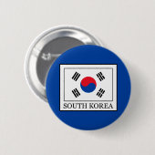 Badge Rond 5 Cm Corée du Sud (Devant & derrière)